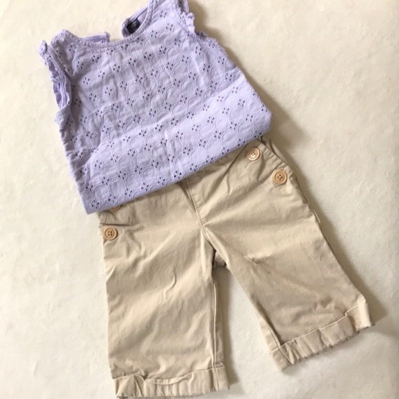 Baby gap wide leg sailor style Capri pants 3T - Picture 4 of 4
